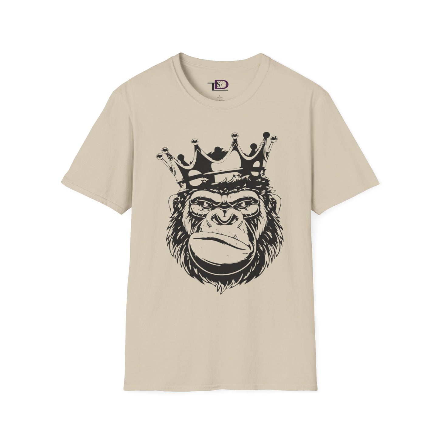 King Status Gorilla T-Shirt | Unisex Softstyle Tee for Casual Wear