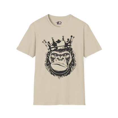 King Status Gorilla T-Shirt | Unisex Softstyle Tee for Casual Wear