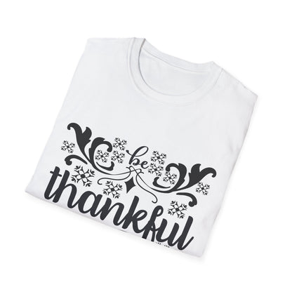 Thankful Unisex Softstyle T-Shirt - Fall Fashion, Thanksgiving Gift, Casual Wear, Gratitude Tees, Everyday Comfort