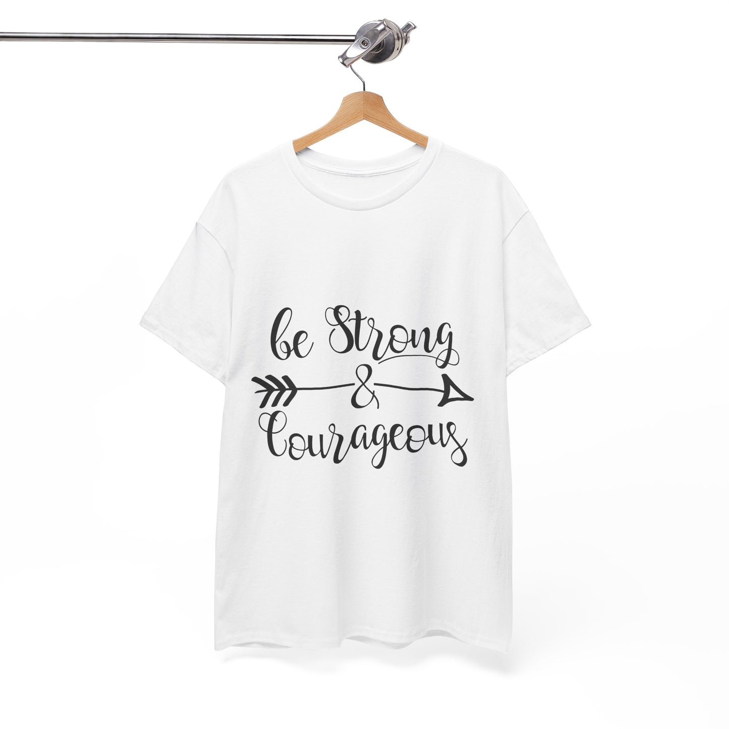 Be Strong & Courageous Unisex Heavy Cotton Tee