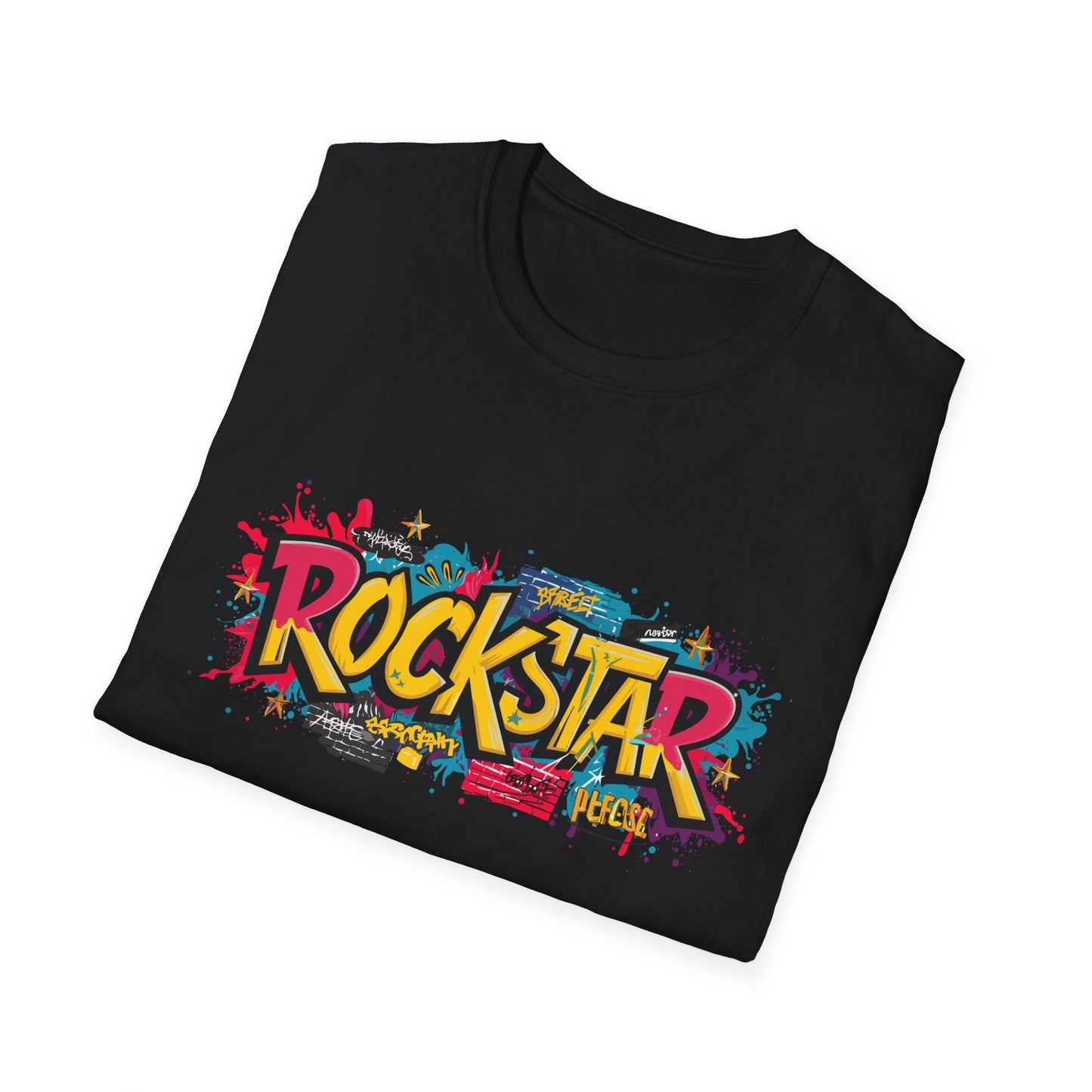 Rockstar Graphic Unisex T-Shirt, Music Lover Gift, Festival Wear, Cool Casual Tee, Birthday Present, Unisex Softstyle Shirt