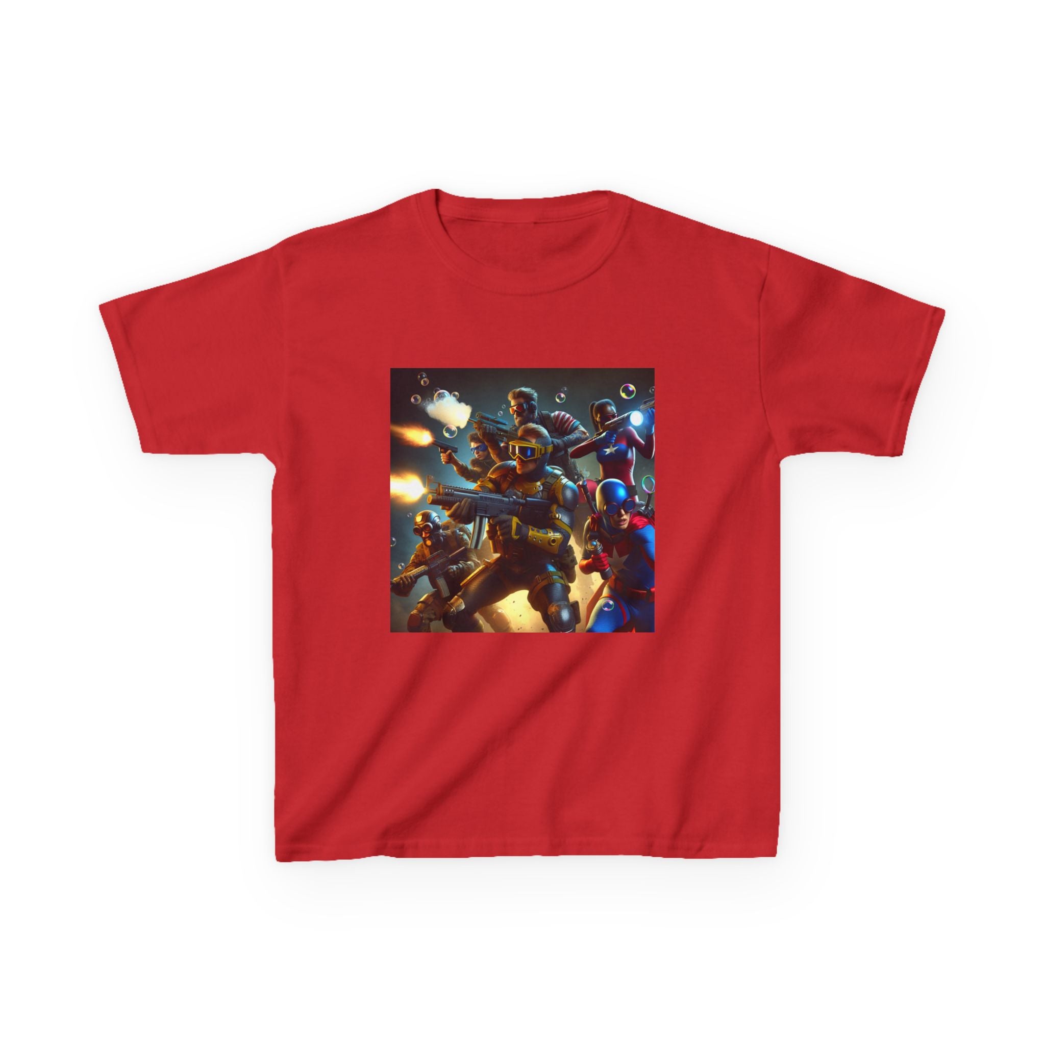 Adventure Awaits: Kids Heavy Cotton™ Tee with Space Explorers Design