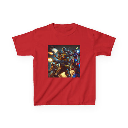 Adventure Awaits: Kids Heavy Cotton™ Tee with Space Explorers Design