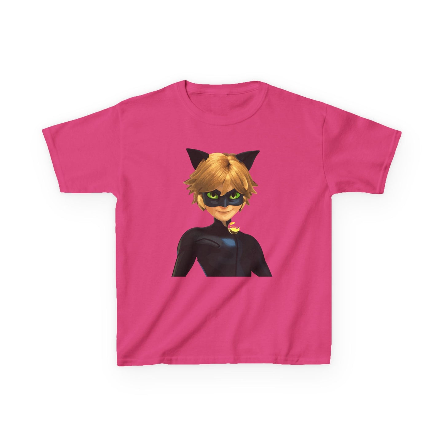 Kids Cat Superhero Tee, Cartoon Shirt, Children's Birthday Gift, Fun Playwear, Gift for Kids, Cat Lover Gift