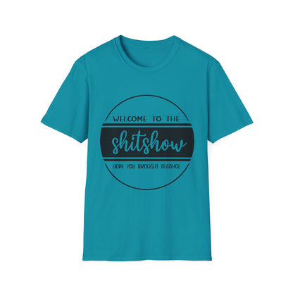 Welcome to the Shitshow Unisex Softstyle T-Shirt - Fun Party Humor Tee