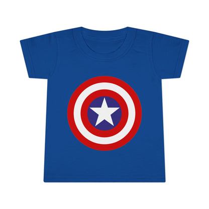 Captain Shield Toddler T-shirt, Kids Superhero Shirt, Birthday Outfit, Gift for Boys, Marvel Inspired Apparel