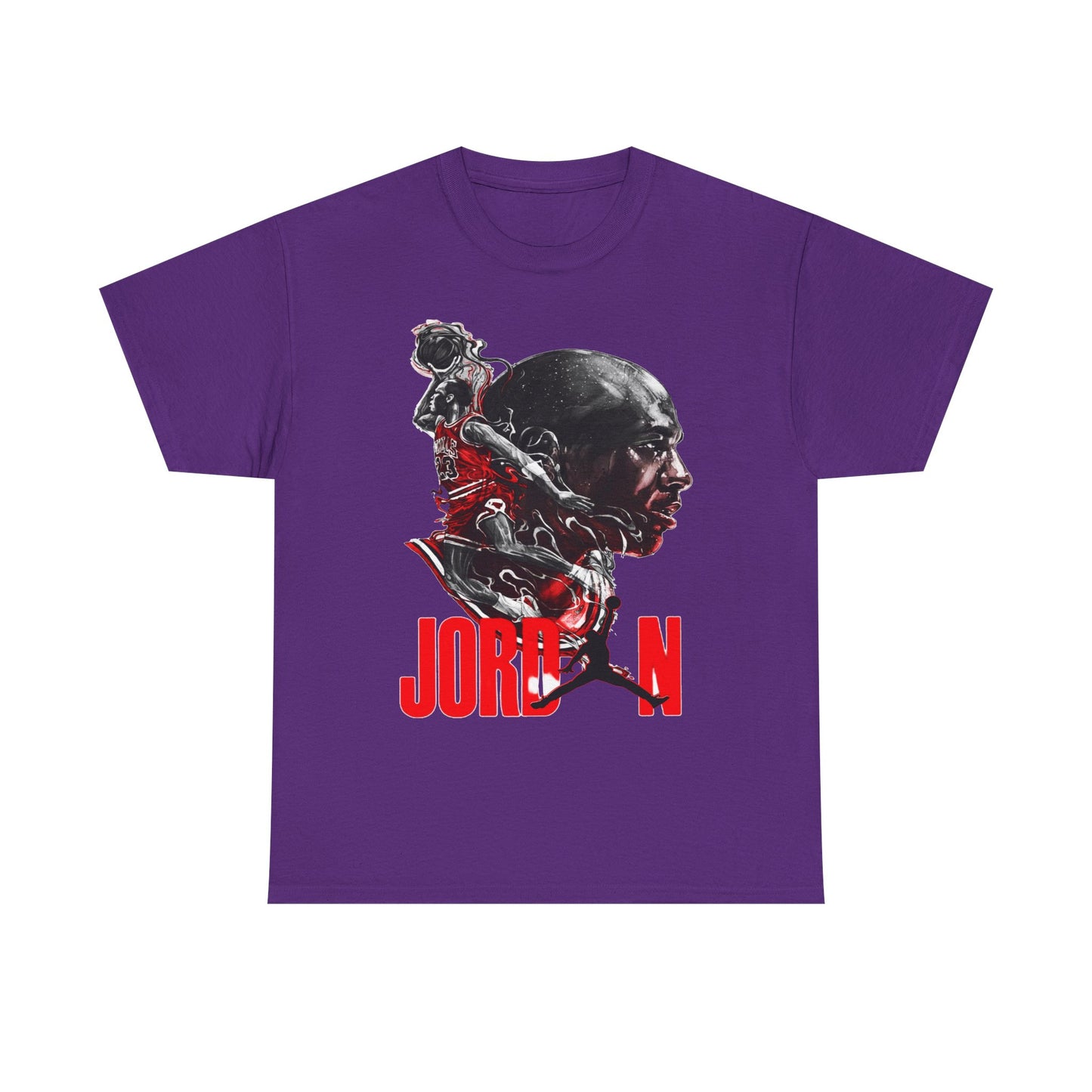 Jordan Inspired Unisex Heavy Cotton Tee - Retro Style Graphic Shirt