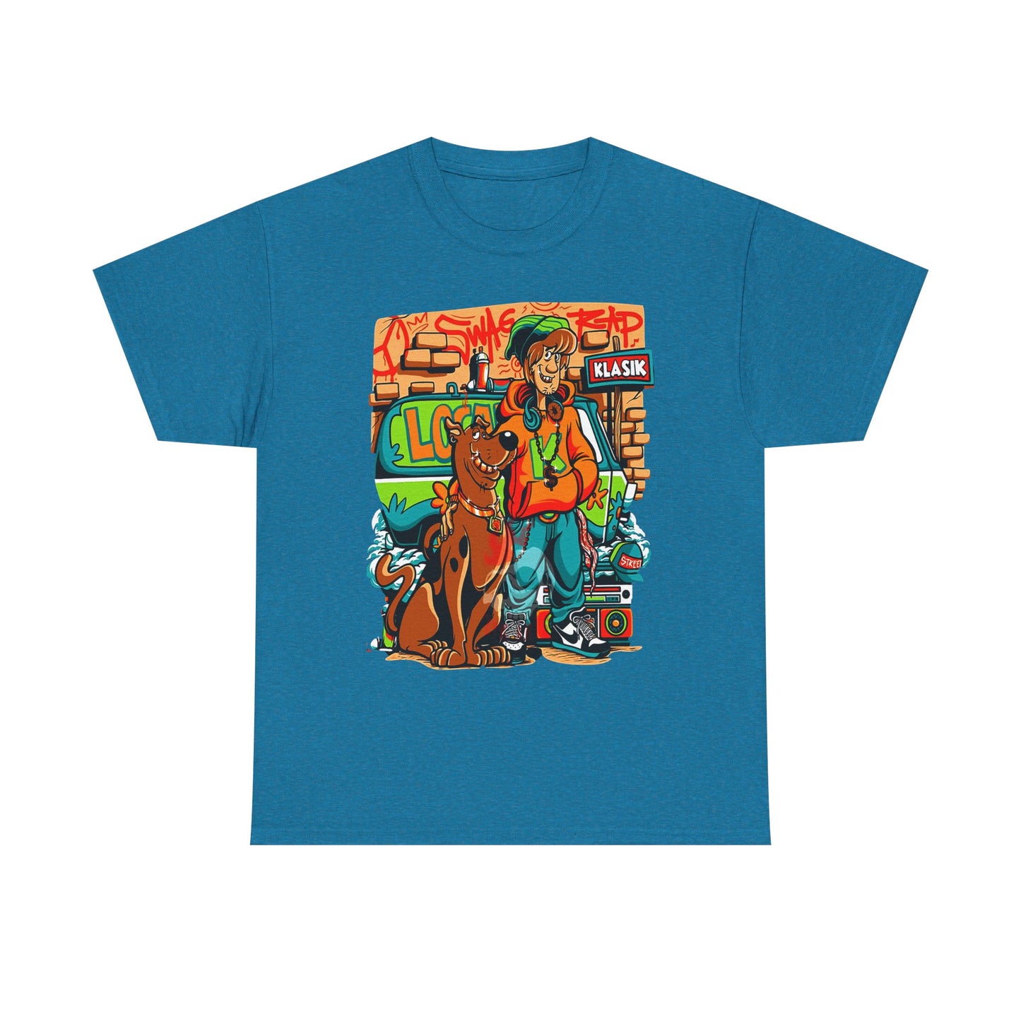 Retro Scooby-Doo Unisex Heavy Cotton Tee - Vintage Cartoon Print