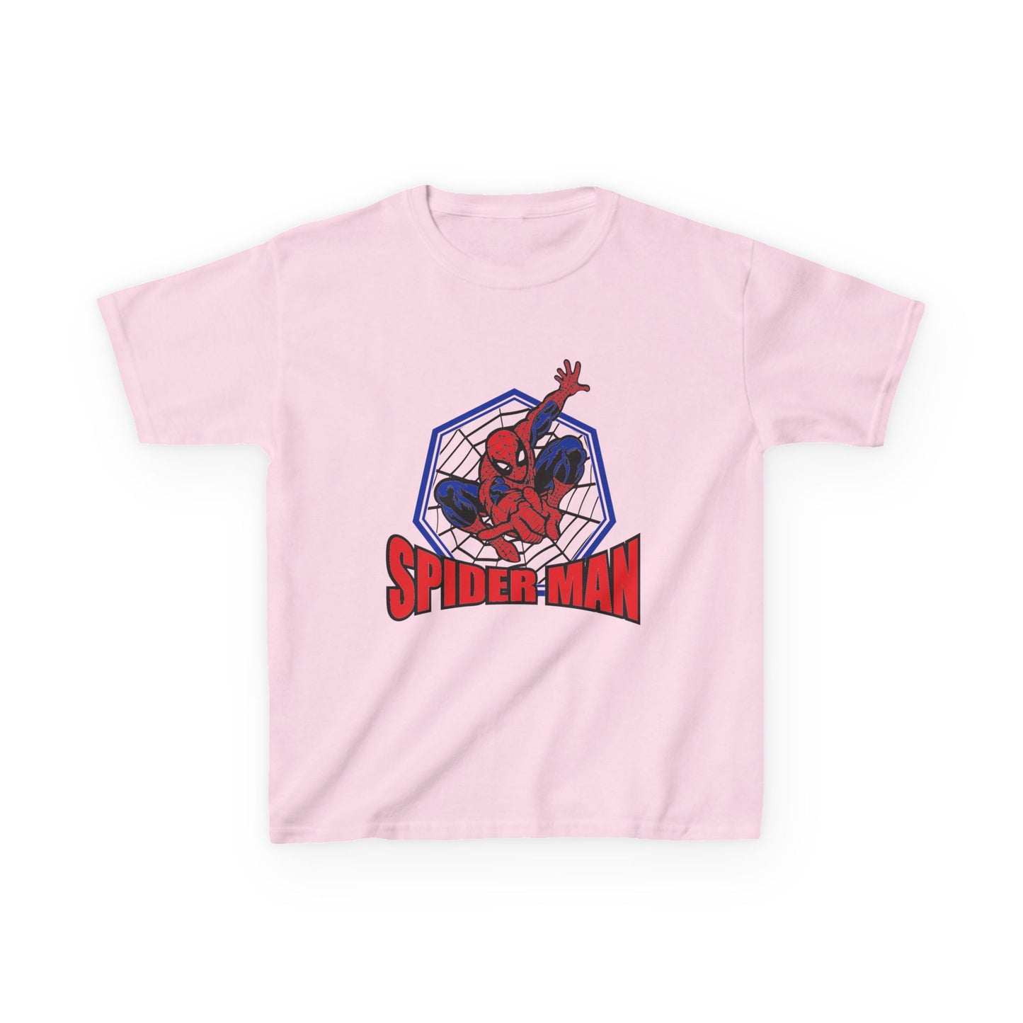Kids Spider-Man Heavy Cotton Tee, Superhero Shirt, Marvel Tee for Boys, Birthday Gift, Comic-themed Apparel, Playwear