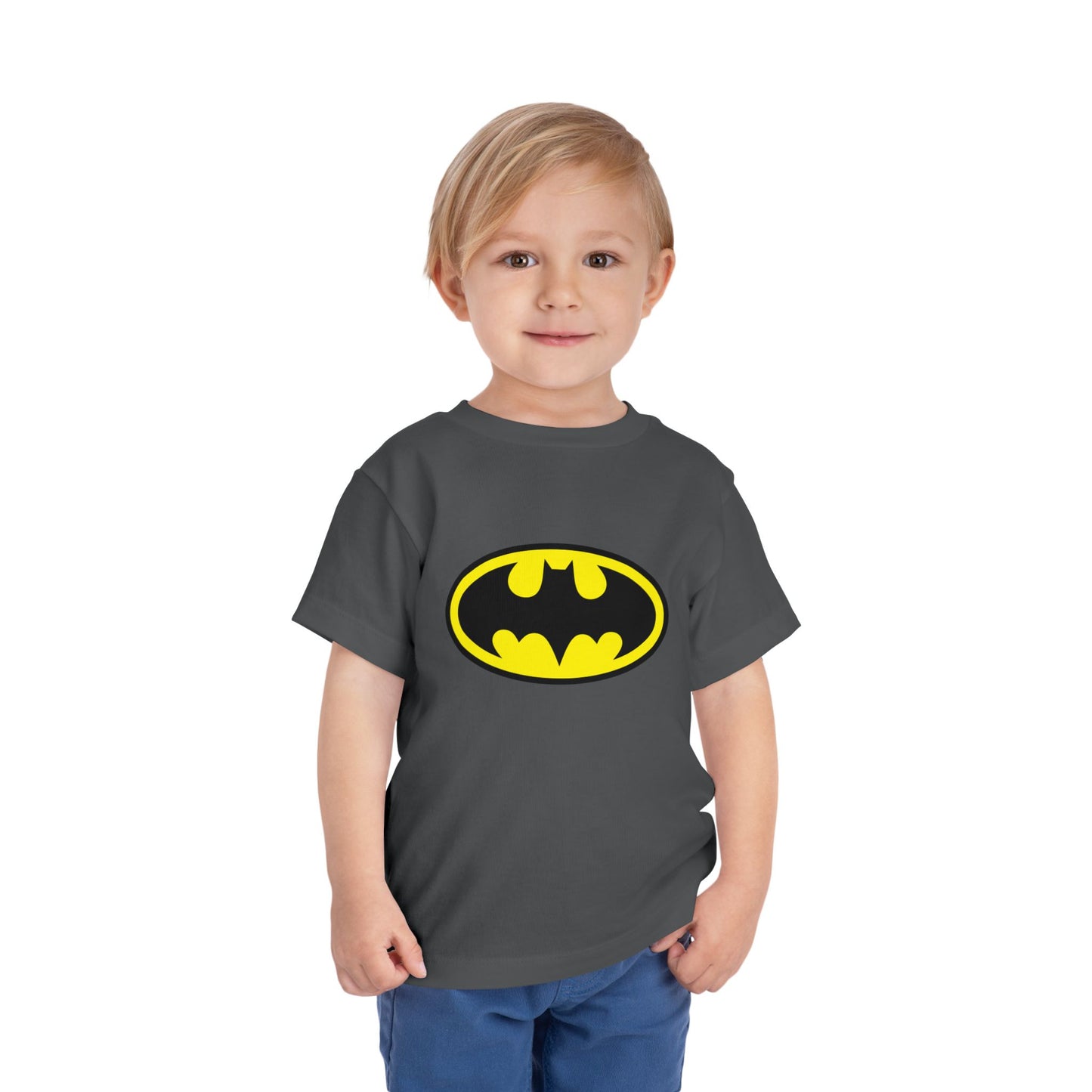 Batman Toddler Short Sleeve Tee - Superhero Shirt for Kids, Birthday Gift, Adventure Wear, Playtime Apparel, Comic Fan Clothing