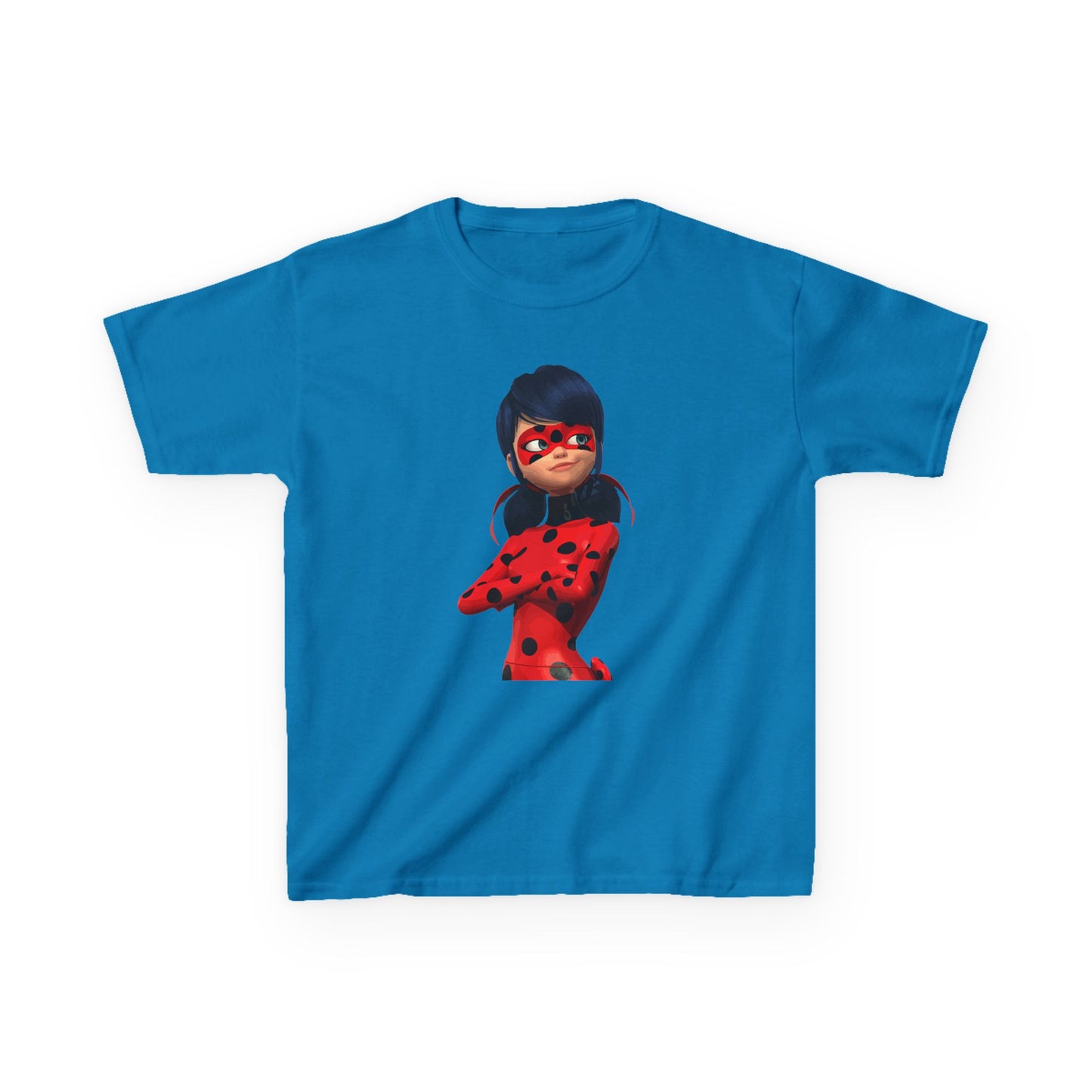 Cool Ladybug Superhero Kids Heavy Cotton Tee | Fun and Playful Design for Young Heroes