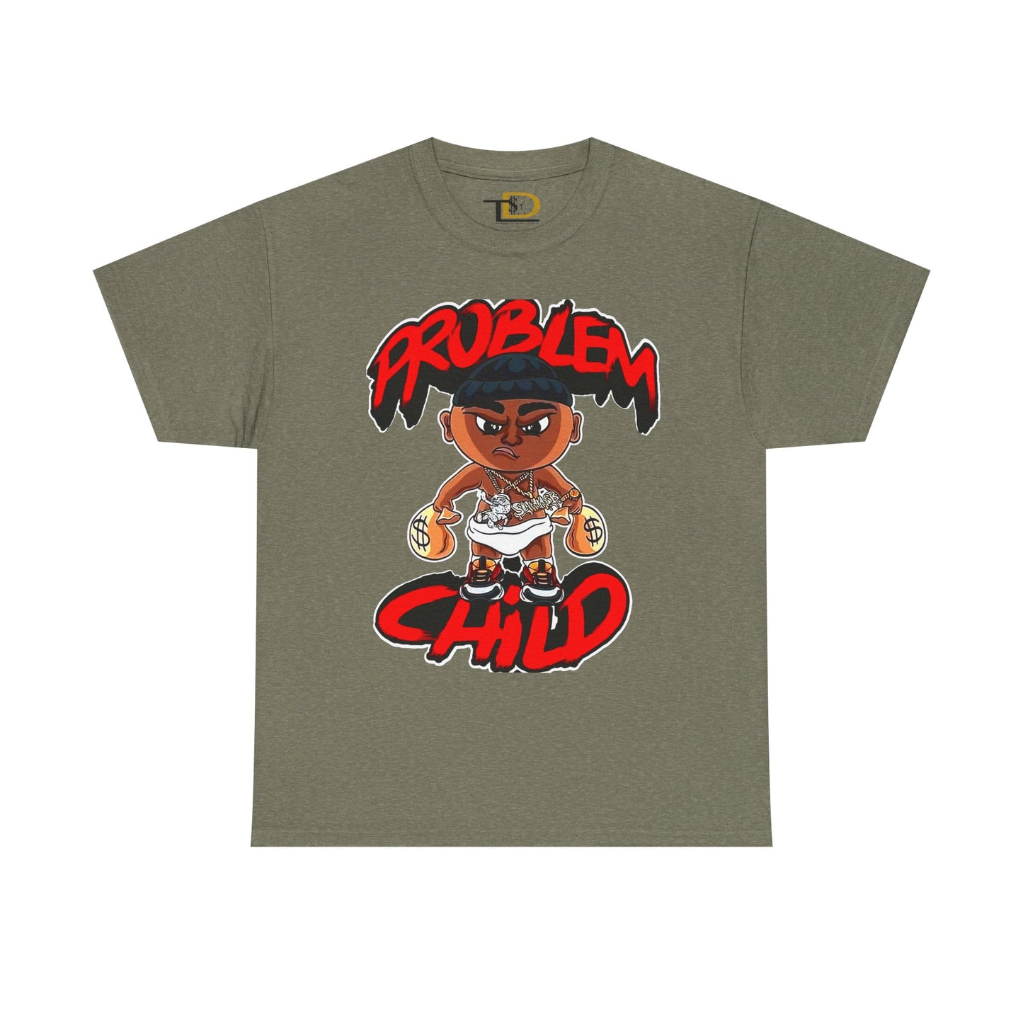 Problem Child Unisex Heavy Cotton Tee - Bold Graphic for Streetwear Lovers