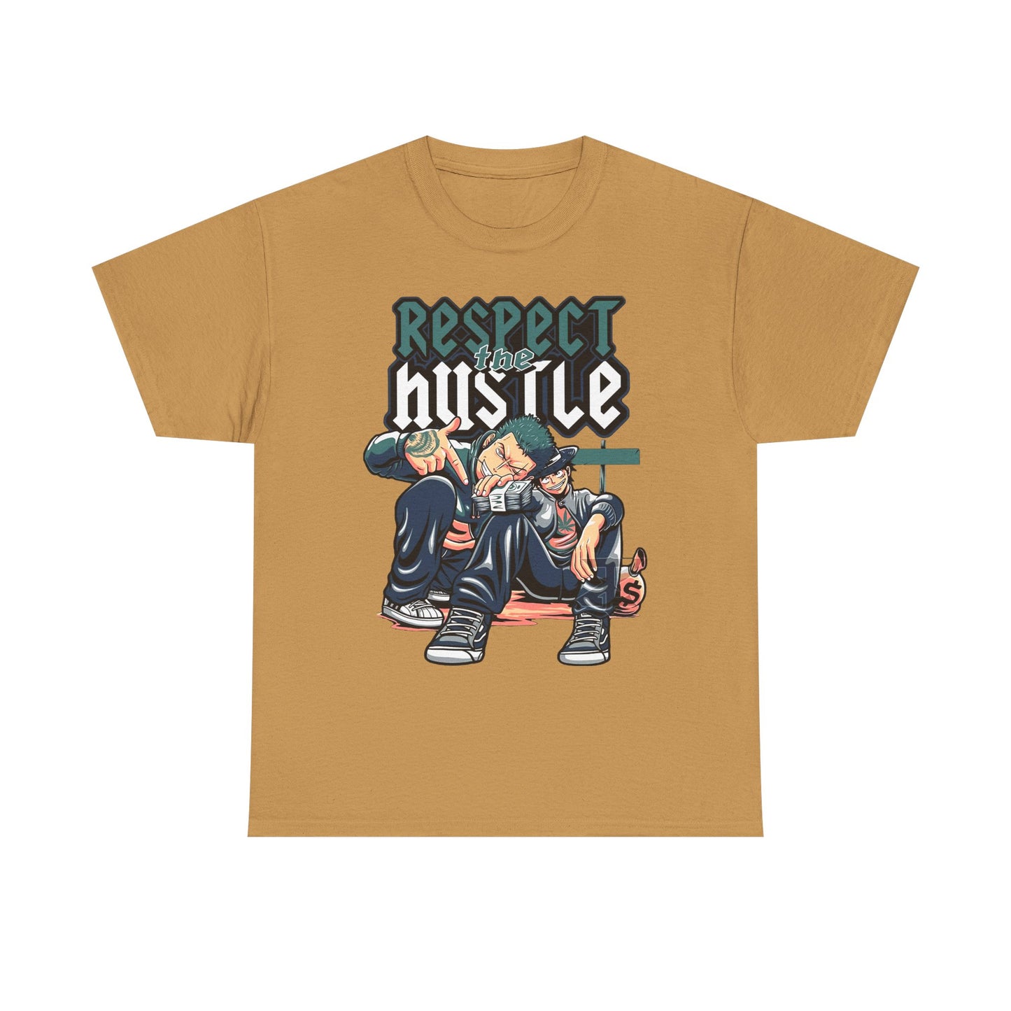 Respect the Hustle Unisex Heavy Cotton Tee - Streetwear Style Graphic Tee
