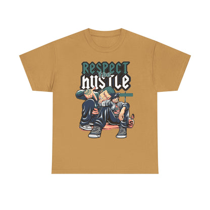 Respect the Hustle Unisex Heavy Cotton Tee - Streetwear Style Graphic Tee