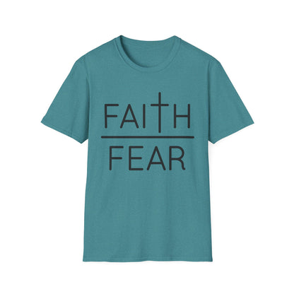 Inspirational Faith Over Fear T-Shirt | Unisex Softstyle Tee