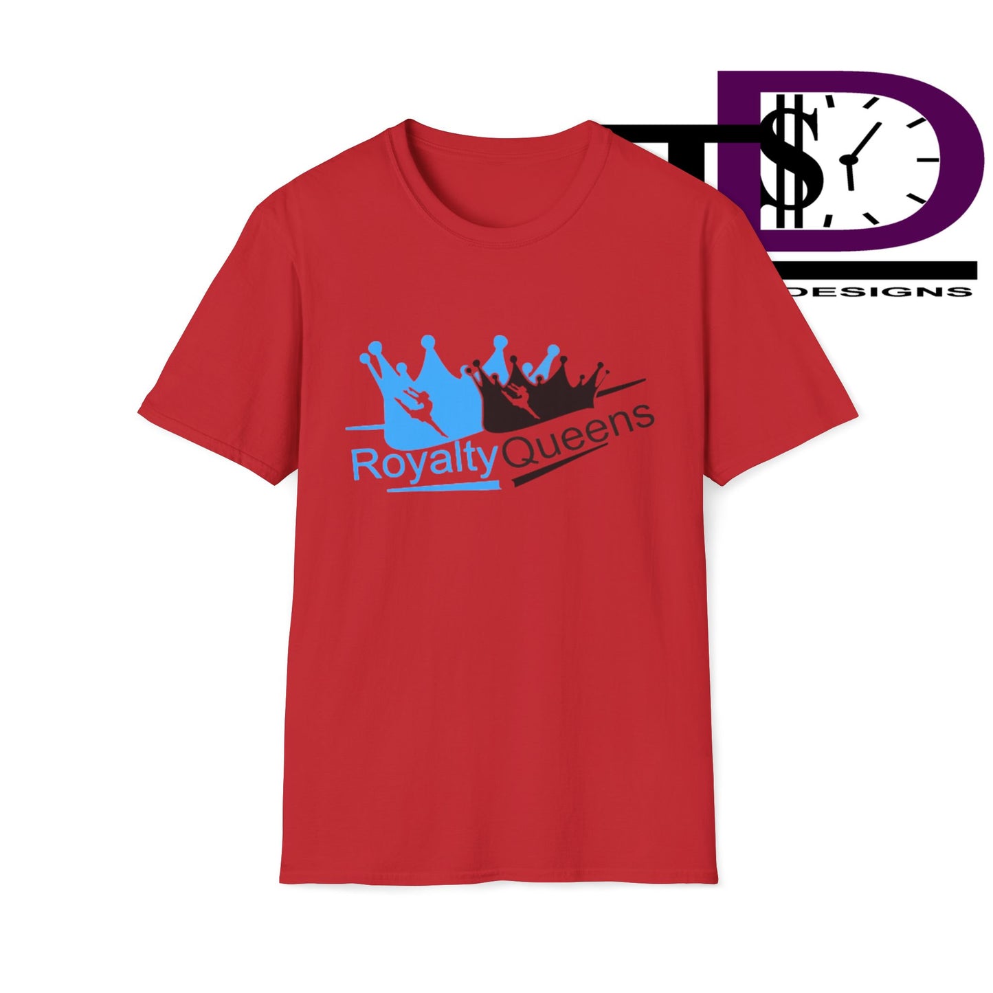 Royalty Queens Unisex Softstyle T-Shirt, Casual Tee, Gift for Queens, Birthday Shirt, Empowerment Apparel, Everyday Wear