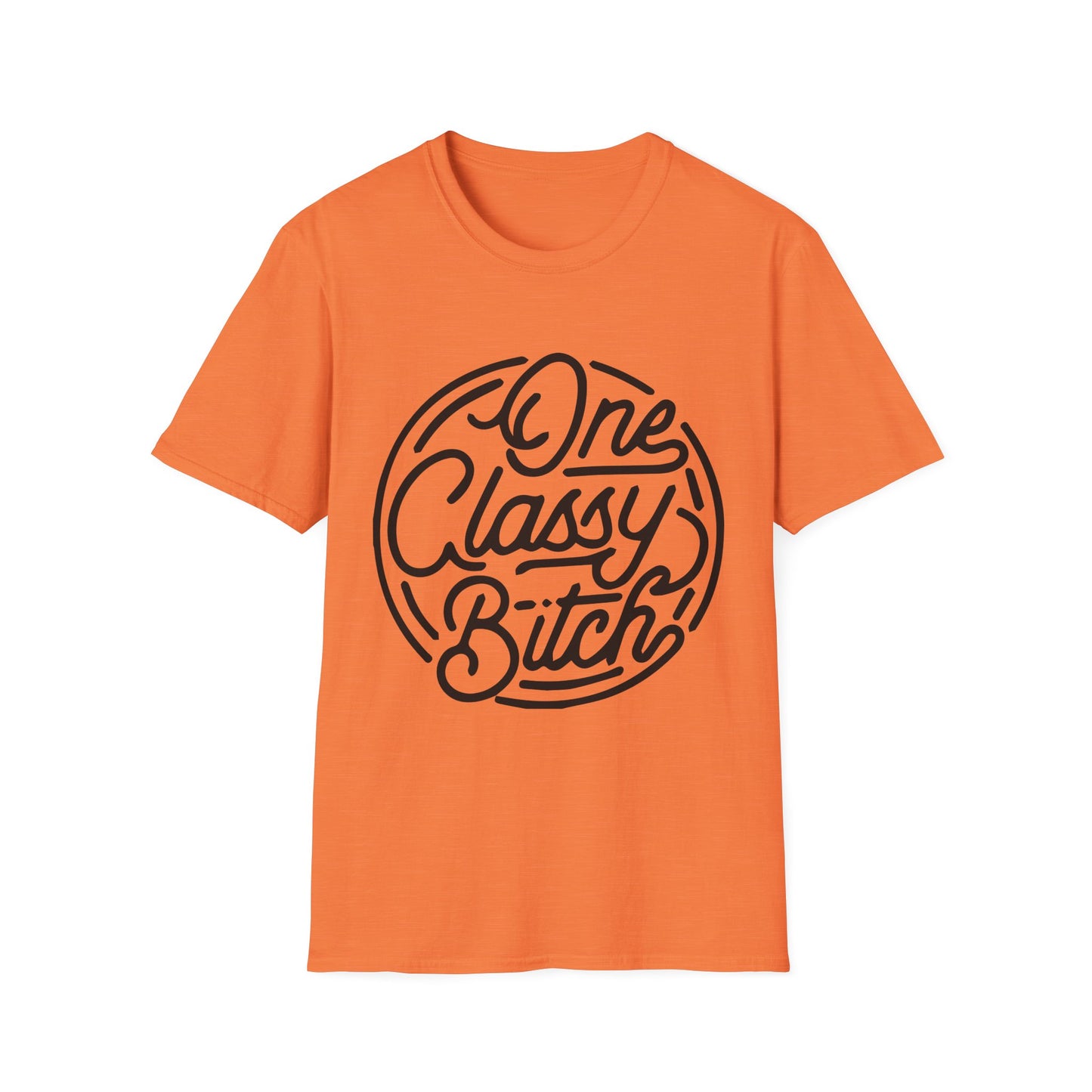 One Classy Bitch Unisex Softstyle T-Shirt - Chic and Playful Statement Tee