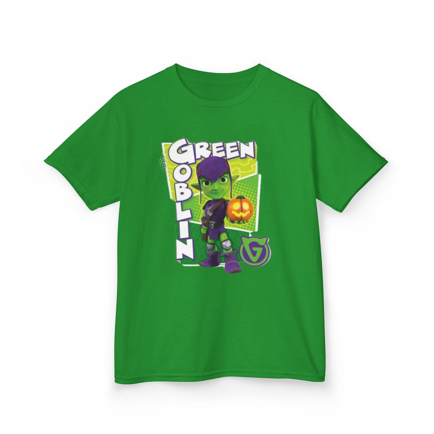 Kids Green Goblin Tee - Fun Halloween T-Shirt for Kids