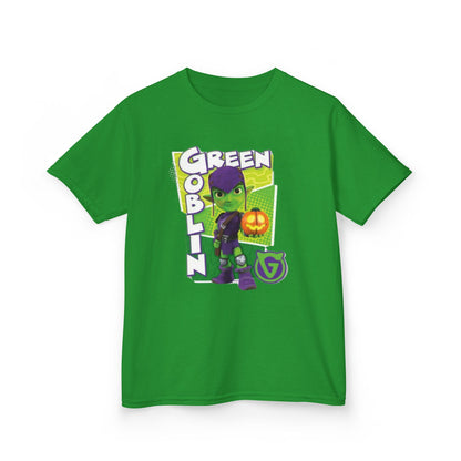 Kids Green Goblin Tee - Fun Halloween T-Shirt for Kids