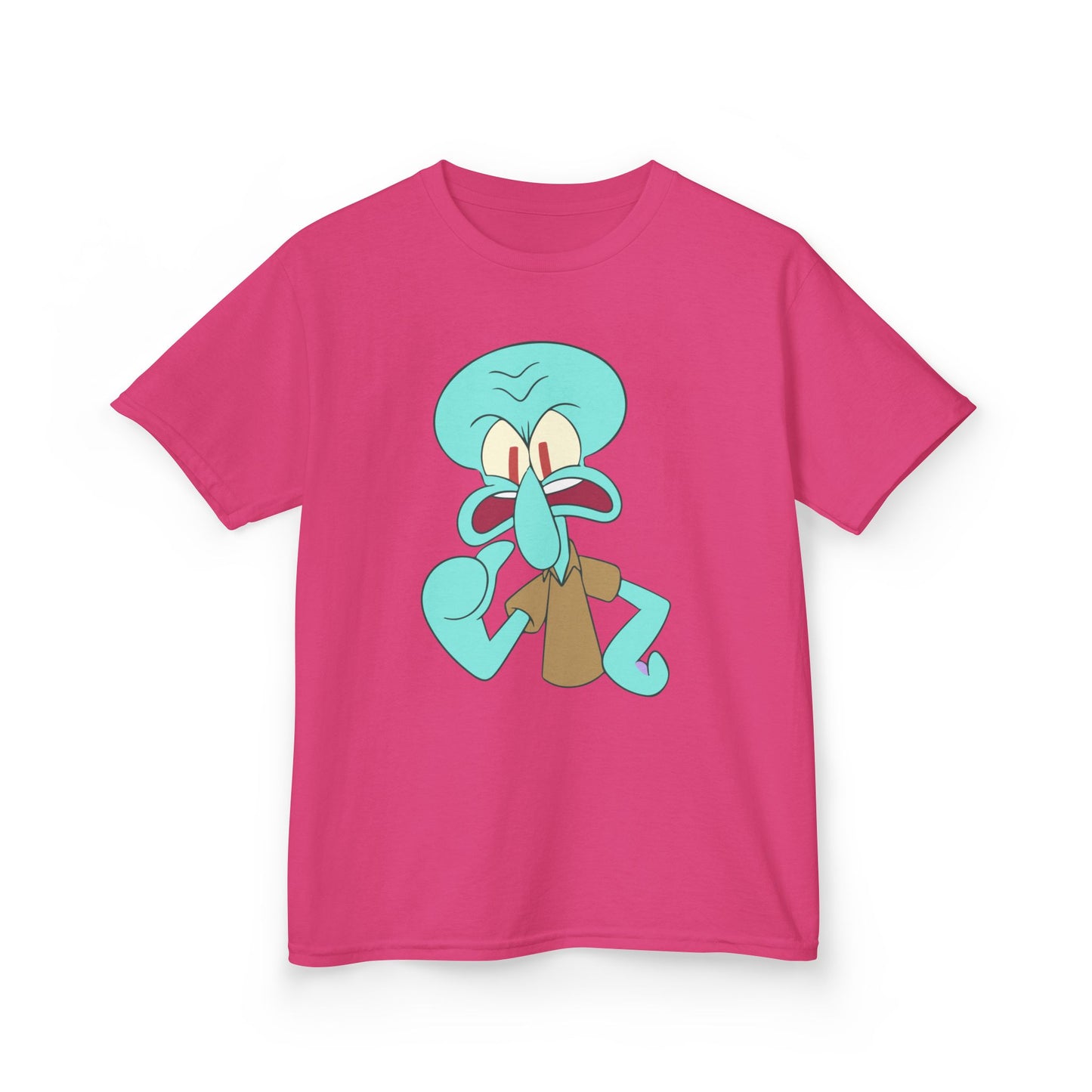 Squidward Kids T-Shirt, Fun Cartoon Tee, Gift for Kids, Summer Wear, Back to School, Birthday Gift, Playful Tee