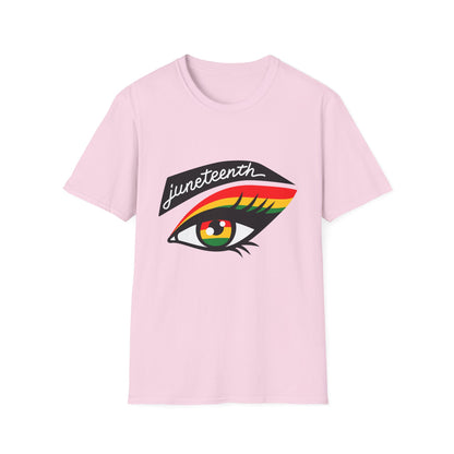 Juneteenth Eye Graphic T-Shirt, Unisex Tee, Afrocentric Apparel, Celebratory Wear, Black History Month Gift, Inclusive Fashion