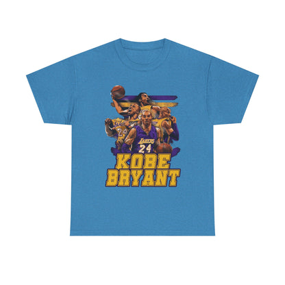 Kobe Bryant Tribute Unisex Heavy Cotton Tee - Basketball Legend Shirt