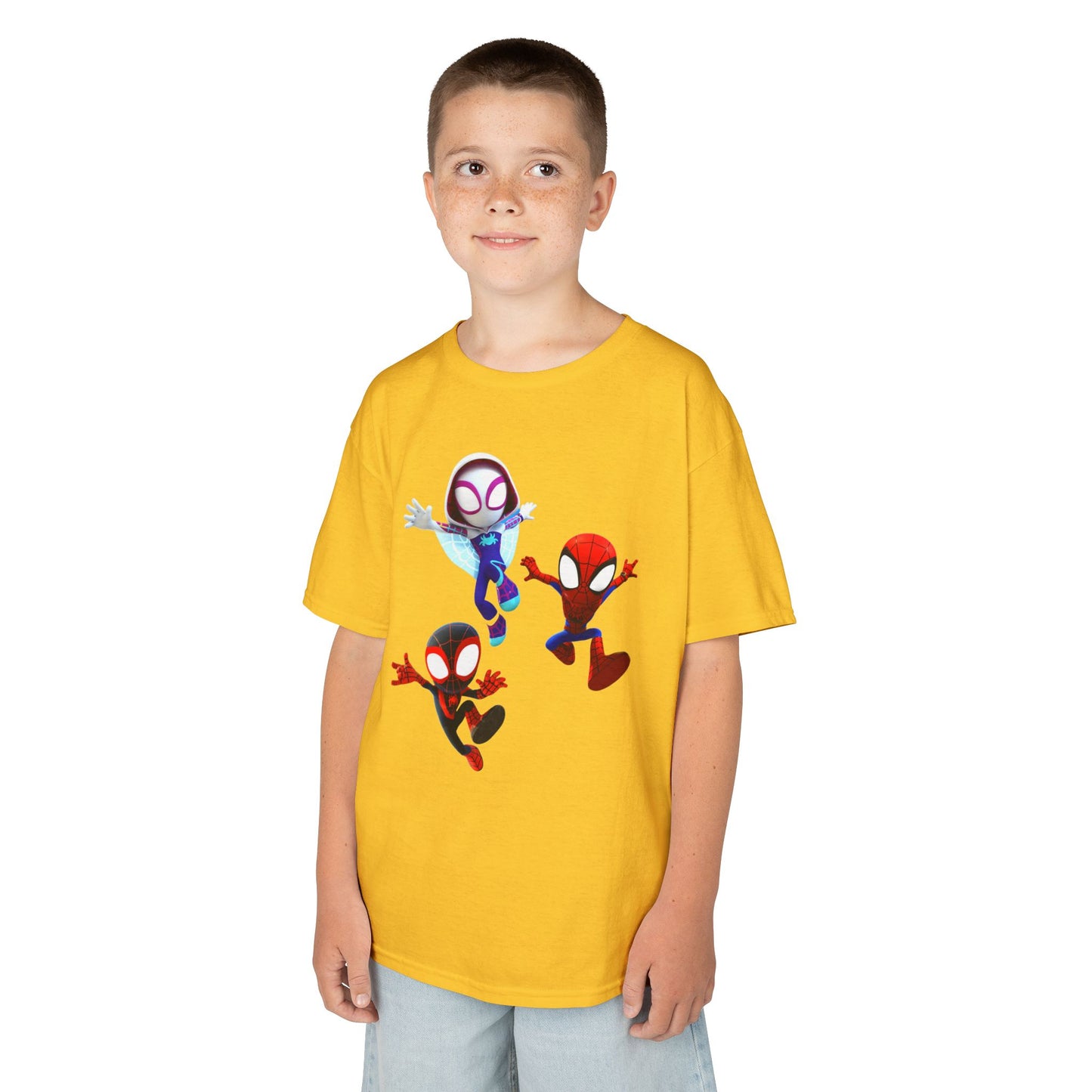 Kids Spider-Man Adventure Tee - Fun and Cozy Cotton T-Shirt for Young Superhero Fans