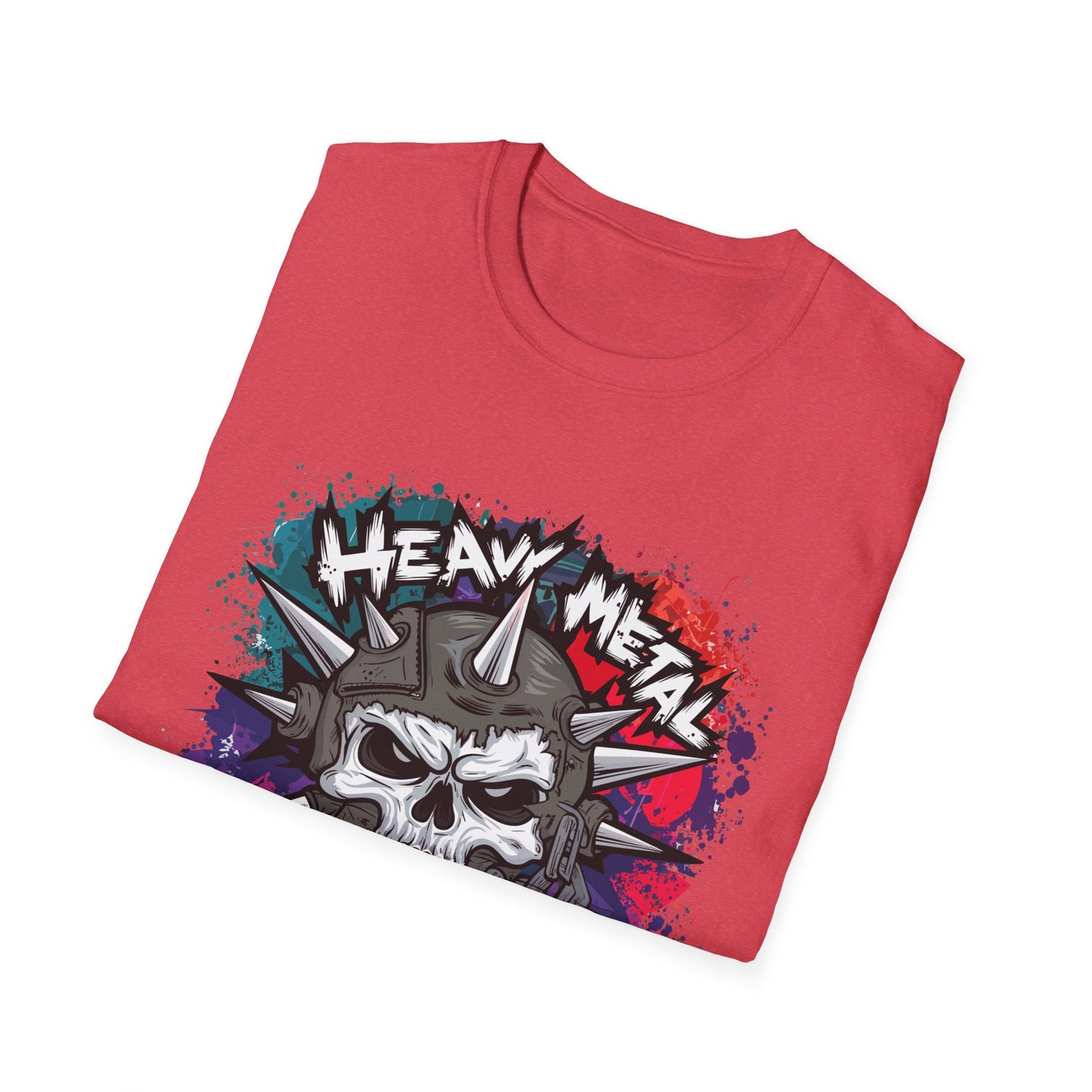 Heavy Metal Kingz Unisex Softstyle T-Shirt, Rock Music Tee, Gift for Metalheads, Concert Apparel, Edgy Graphic Shirt