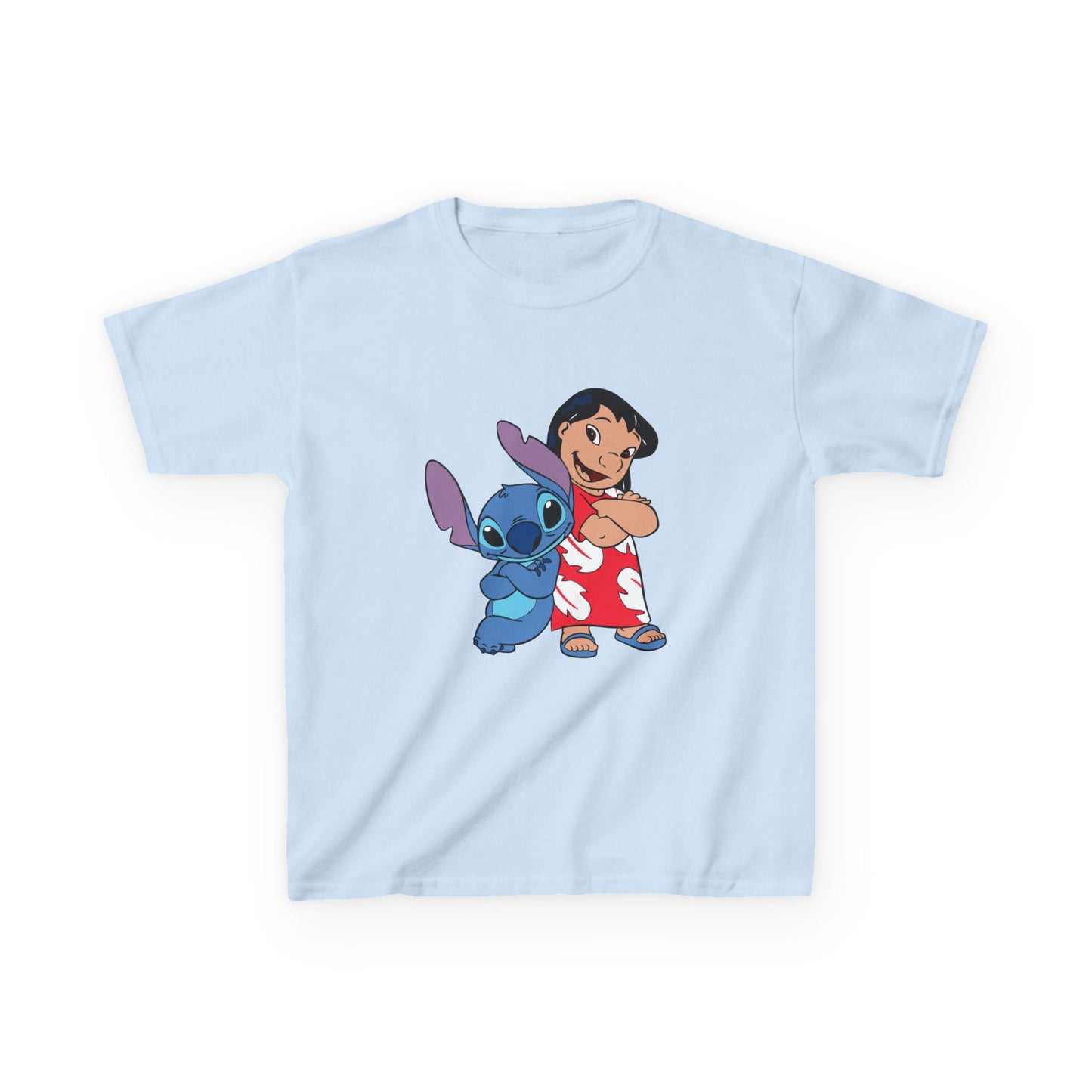 Kids Hawaiian Style T-Shirt with Stitch and Lilo