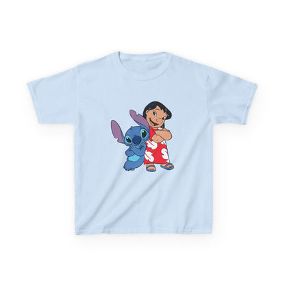 Kids Hawaiian Style T-Shirt with Stitch and Lilo