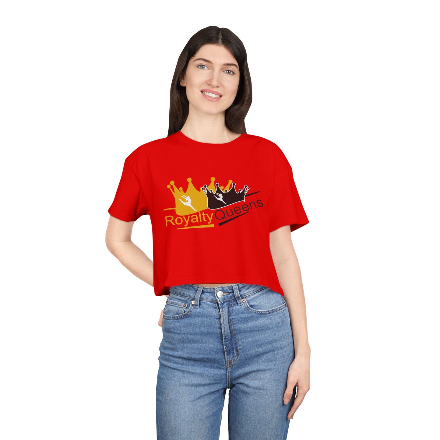 Royalty Queens Women's Crop Tee – Stylish, Comfortable Top for Queens, Perfect for Birthdays, Parties, Casual Wear, Gift Ideas
