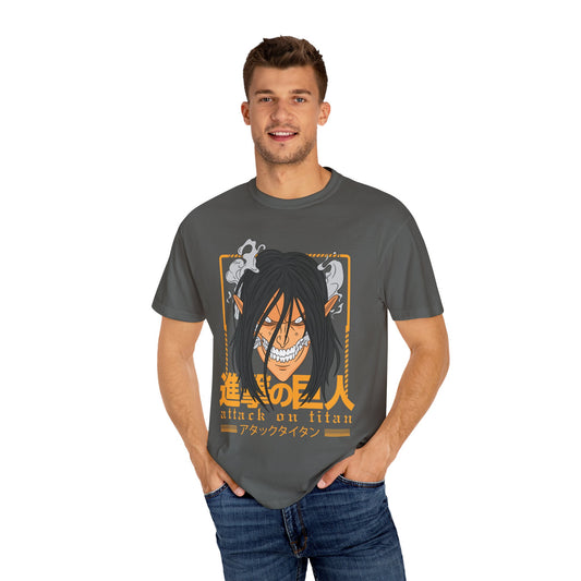 Attack on Titan Unisex Garment-Dyed T-shirt | Manga Fans Shirt | Anime Apparel | Comic Con Gift | Casual Wear | Unique Gift