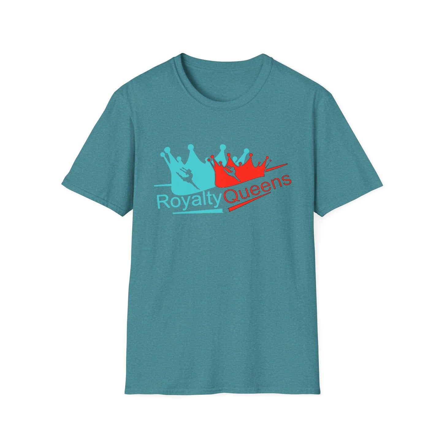 Royalty Queens Unisex T-Shirt, Softstyle Tee for Girls, Crown Graphic, Birthday Gift, Queen's Day Celebration, Casual Wear