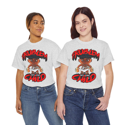 Problem Child Unisex Heavy Cotton Tee - Bold Graphic for Streetwear Lovers