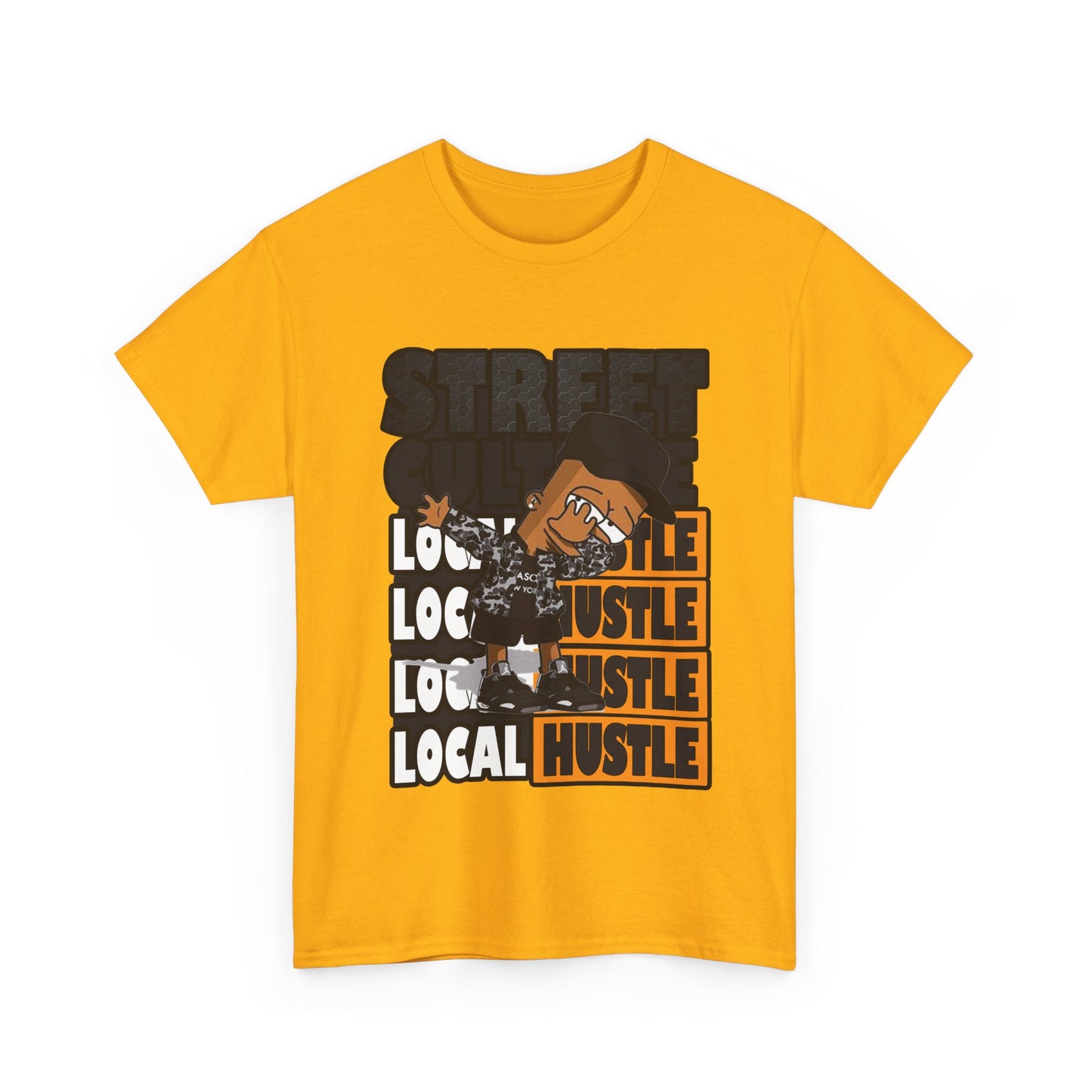 Street Hustle Unisex Heavy Cotton Tee | Casual Graphic T-Shirt for Entrepreneurs