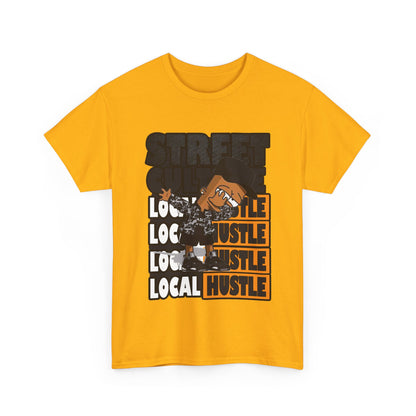 Street Hustle Unisex Heavy Cotton Tee | Casual Graphic T-Shirt for Entrepreneurs