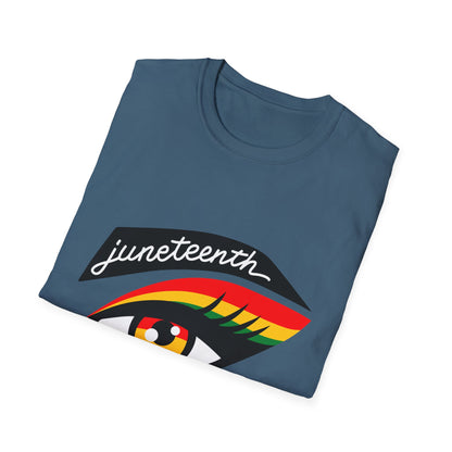 Juneteenth Eye Graphic T-Shirt, Unisex Tee, Afrocentric Apparel, Celebratory Wear, Black History Month Gift, Inclusive Fashion