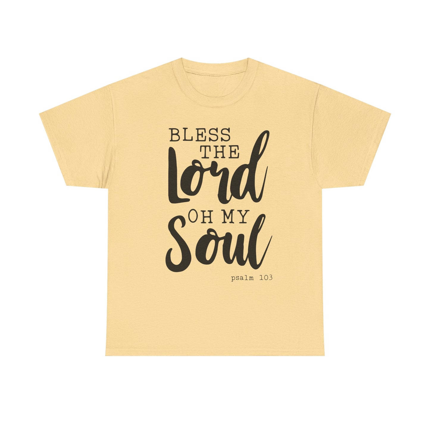 Bless the Lord Unisex Heavy Cotton Tee - Inspirational Christian Shirt