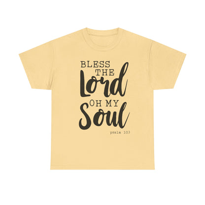 Bless the Lord Unisex Heavy Cotton Tee - Inspirational Christian Shirt