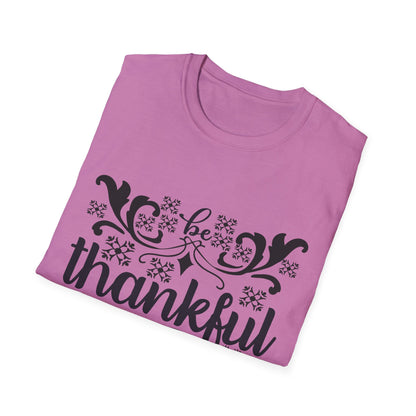 Thankful Unisex Softstyle T-Shirt - Fall Fashion, Thanksgiving Gift, Casual Wear, Gratitude Tees, Everyday Comfort