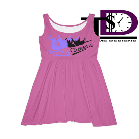 Royalty Queens Skater Dress | Women's AOP Dress, Fun Casual Wear, Birthday Gift, Summer Party Outfit, Feminine Fashion