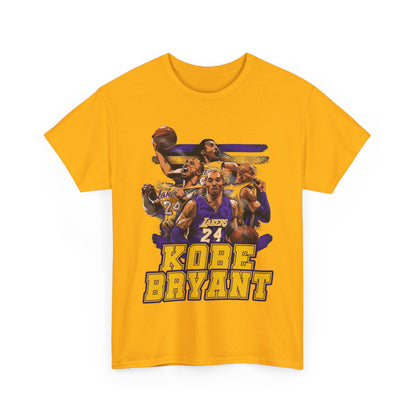Kobe Bryant Tribute Unisex Heavy Cotton Tee - Basketball Legend Shirt