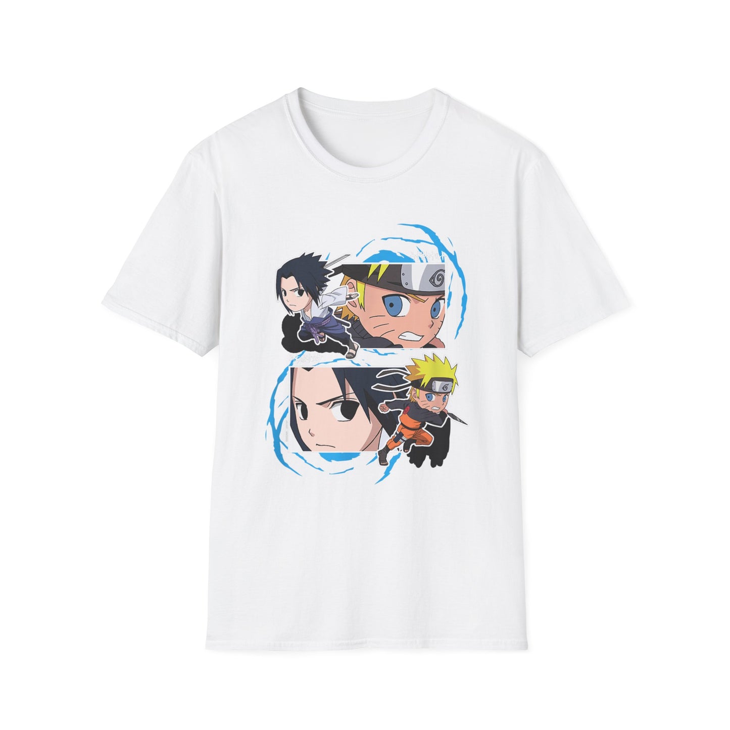 Anime naruto Adventure Unisex Softstyle T-Shirt - Naruto Characters Design