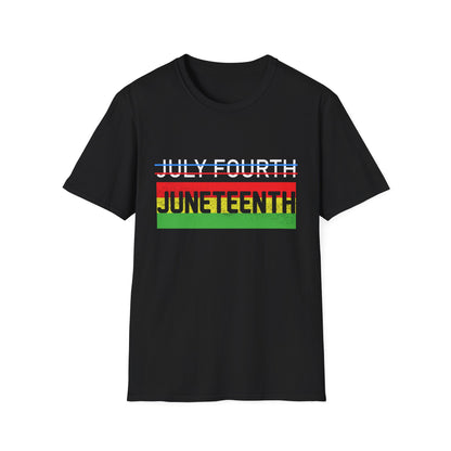 Juneteenth and July Fourth Celebration T-Shirt, Unisex Tee for Summer, Events, Independence Day, African American Heritage
