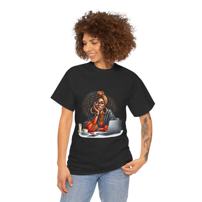 Creative Work From Home Unisex Heavy Cotton Tee