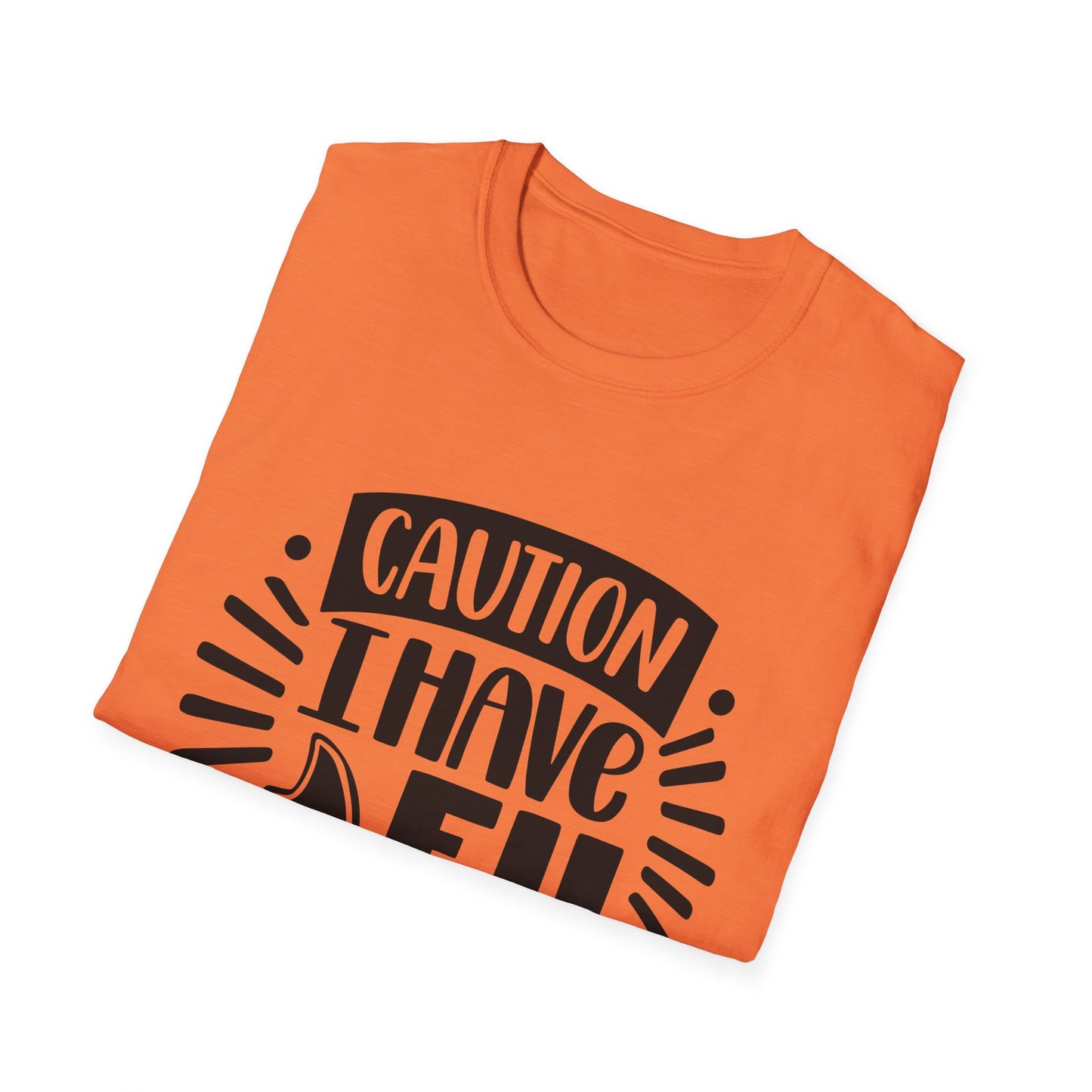 Caution: I Have No Filter Unisex Softstyle T-Shirt - Fun and Quirky Graphic Tee for Casual Wear