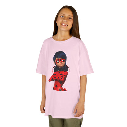 Cool Ladybug Superhero Kids Heavy Cotton Tee | Fun and Playful Design for Young Heroes