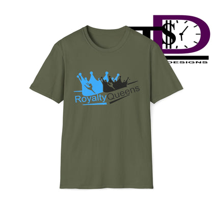 Royalty Queens Unisex Softstyle T-Shirt, Casual Tee, Gift for Queens, Birthday Shirt, Empowerment Apparel, Everyday Wear