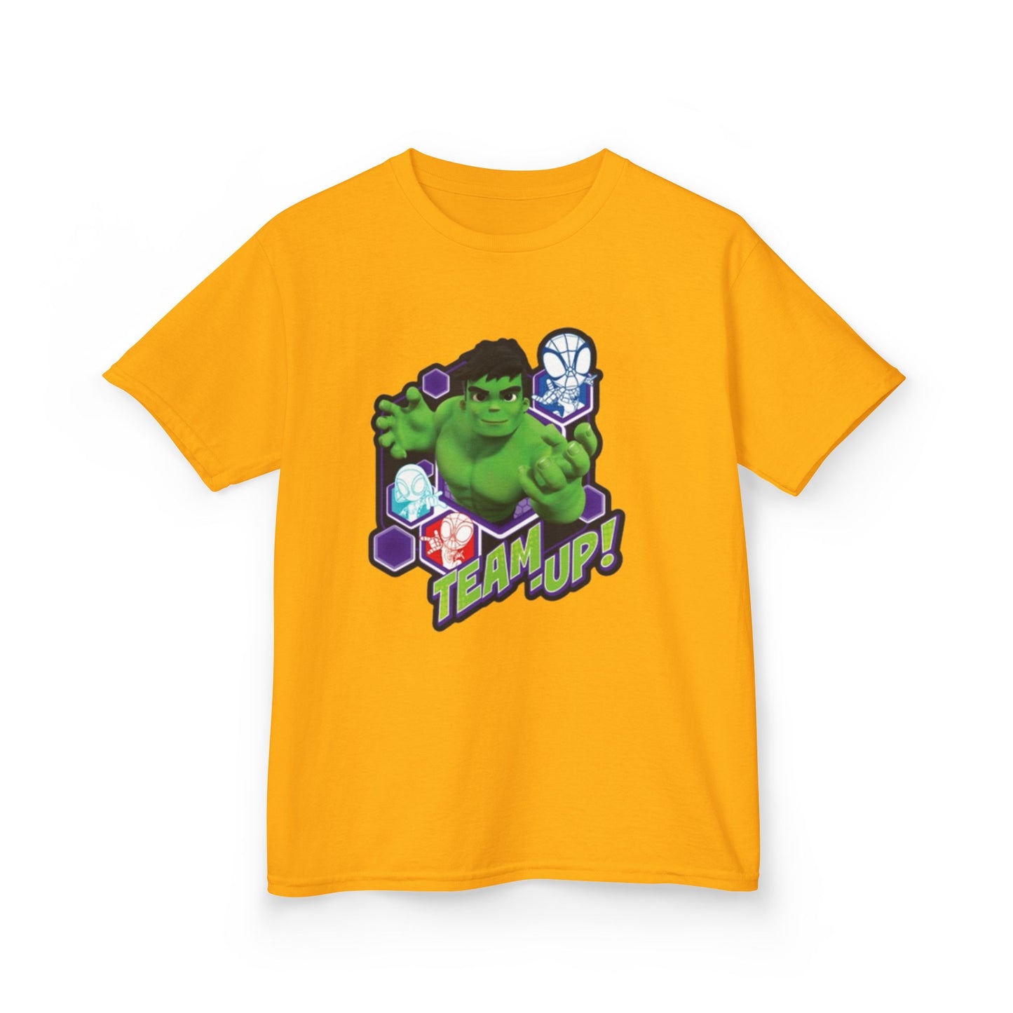 Hulk Team Up Kids Tee, Superhero Shirt, Fun Cotton Tee, Birthday Gift, Team Up T-Shirt, Kids Party Apparel