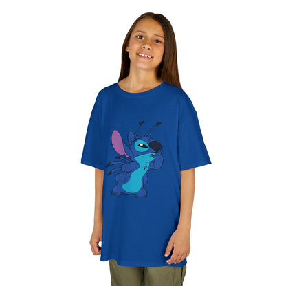 Kids Cotton Tee - Cute Stitch Design for Fun Adventures